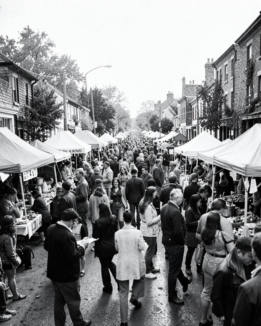 Community street fair in Westfield